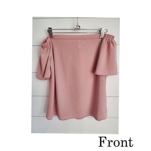 Pink off the shoulder top